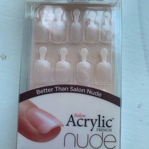 Salon Acrylic French Nude Nails